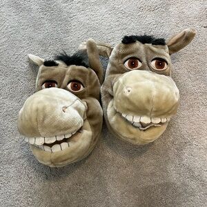 Plush Shrek donkey slippers: made in 2004